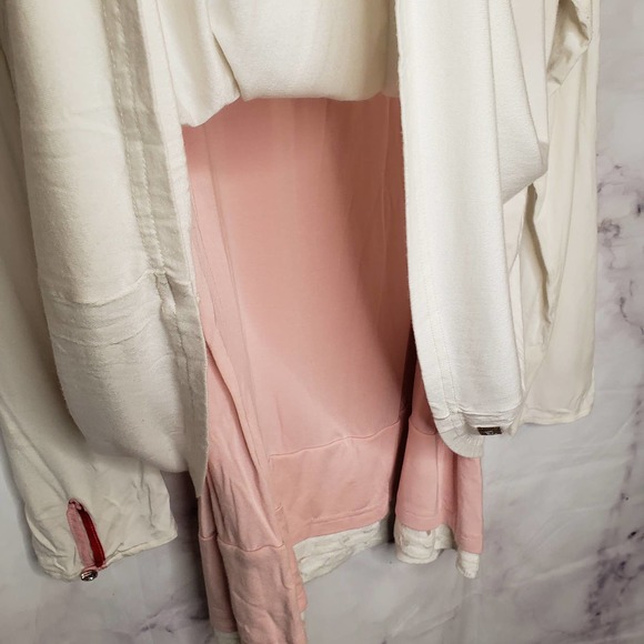 MATILDA JANE off white pink layered long sleeve sweater blouse XL - Picture 6 of 11